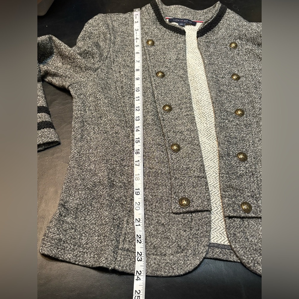 Tommy Hilfiger Women's Marled Military Band Jacket size Large - Picture 11 of 14